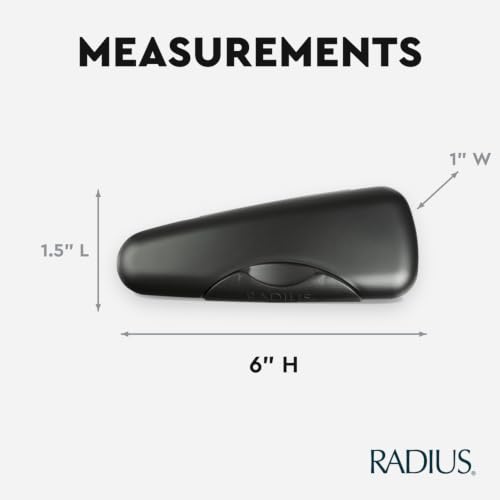 RADIUS 3-Piece Travel Case Kit - BPA-Free Toothbrush, Soap & Razor Storage