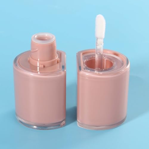 COSIDEA 12pcs Empty Lip Gloss Tubes, 8ml Semicircle Refillable Wand Containers