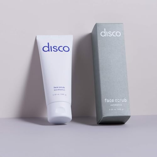 Disco Men's Exfoliating Face Scrub - Natural Deep Cleanser 2oz