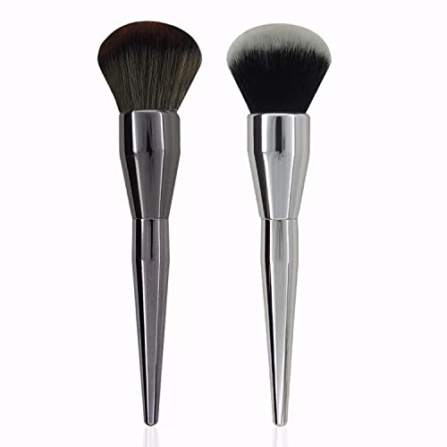 DANNEASY Nail Dust Brush Set - 2pcs Luxury Acrylic Nail Art Duster (Dark Set)