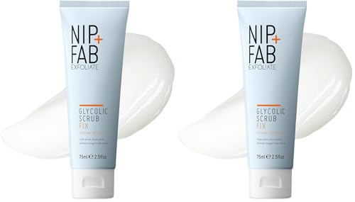 Nip + Fab Glycolic Fix Scrub 3% AHA & Salicylic Acid Exfoliator (2-Pack)
