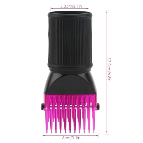 Segbeauty Purple Blow Dryer Comb Attachment for 1.57-1.97 inch Nozzles, Professional Hair Styling Tool