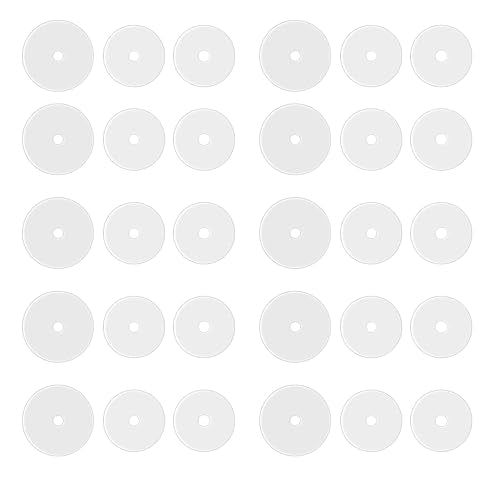 Clear Silicone Piercing Discs 30Pcs - 7mm & 9mm for Healing