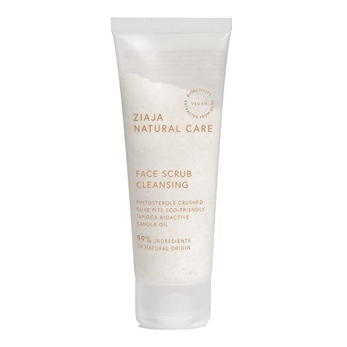Ziaja Natural Care Face Scrub - Gentle Exfoliating Facial Cleanser 70ml