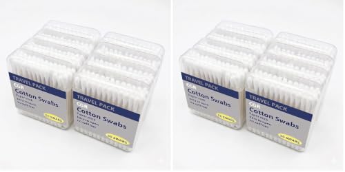 CGR Cotton Swabs 400pcs - Eco-Friendly Paper Sticks, 16-Pack