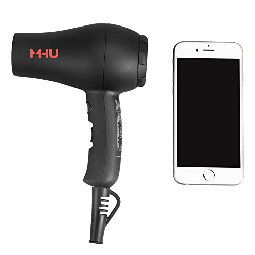 MHD Mini Travel Hair Dryer, 1000W Compact Ceramic Ionic Blow Dryer