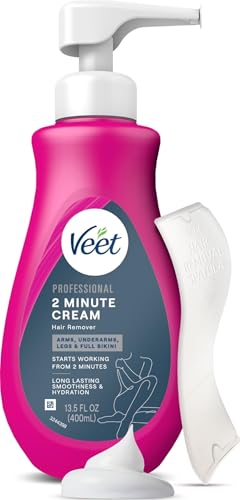 Veet 2 Minute Hair Removal Cream for Women - Bikini & Body, 13.5 FL OZ