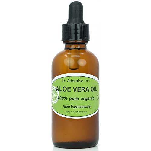 Dr Adorable Aloe Vera Oil with Dropper - 2oz Pure Natural Skin & Hair Care