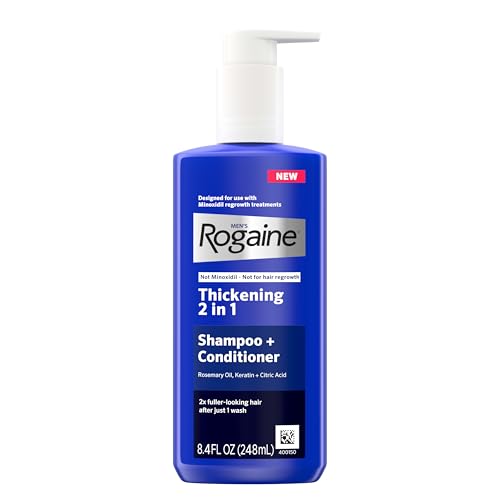 Rogaine Men's Thickening 2-in-1 Shampoo & Conditioner, 8.4 fl. oz