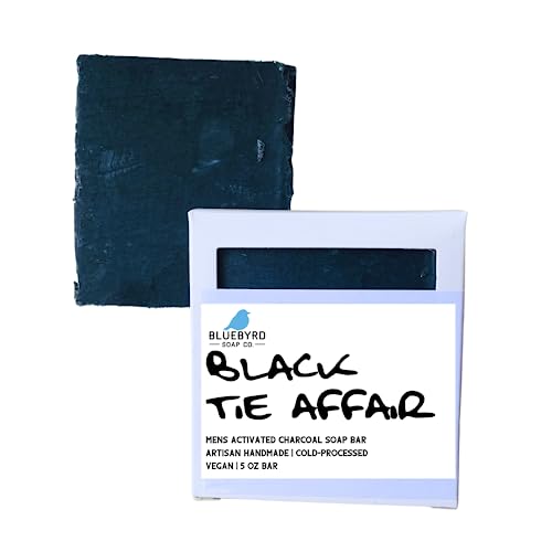 Activated Charcoal Soap Bar for Men & Women - Natural Facial & Body Cleanser - Vegan & Handmade with Organic Ingredients