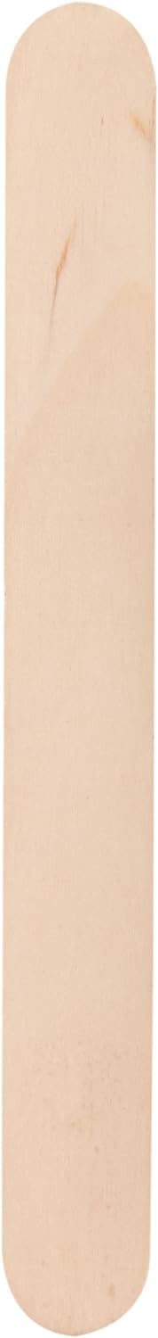 Satin Smooth Hair Removal/Hair Waxing Applicators - Large Wooden Spatula Applicators, 100 Count, 1-Pack