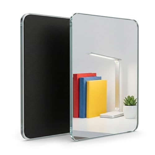 7x9 Magnetic Locker Mirror - Frameless Real Glass with HD Reflection