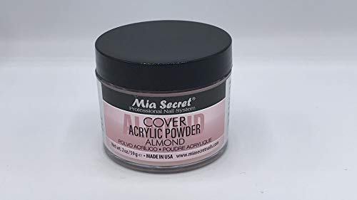 Mia Secret Cover Acrylic Powder - 2oz Almond for Nail Art