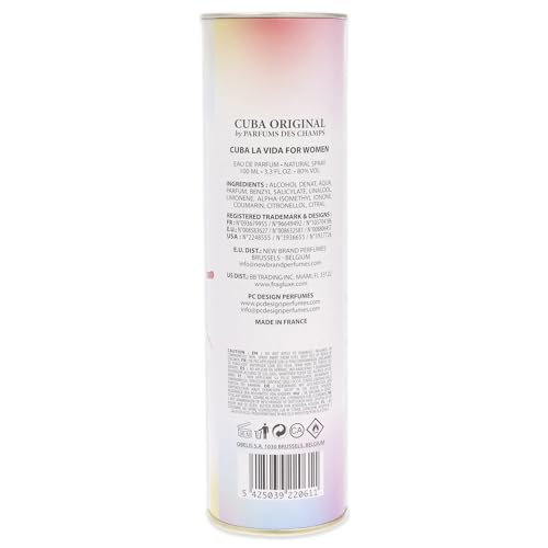 Cuba La Vida Women’s EdP Spray 3.3 oz | Long-Lasting Perfume Gift