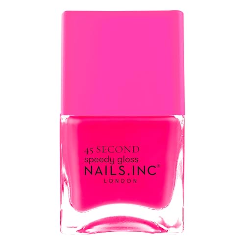 Nails Inc Speedy 45 Second Neon Pink Nail Polish - Blake Variation