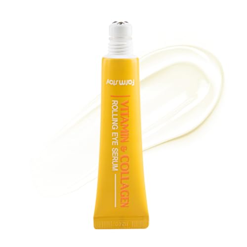 FARMSTAY Vitamin & Collagen Roll-on Eye Serum – 0.84 Fl Oz – Hydrating & Firming for Dark Circles & Puffiness