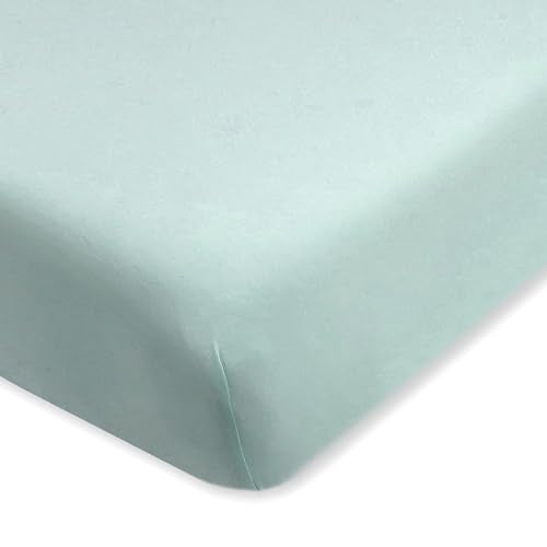 HonestBaby Organic Cotton Crib Sheet Set for Standard Mattresses - Sage