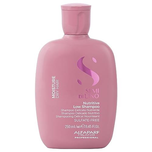 Alfaparf Milano Semi di Lino Moisture Shampoo, Hair Mask for Dry Hair and Cristalli Liquidi Hair Oil Serum (15ml) - Moisturizing Sulfate Free Shampoo - Hydrating Hair Mask