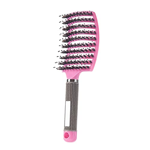 Hairstreaq Pink Detangling Brush - Wet/Dry Ventilated Hairbrush for All Hair Types