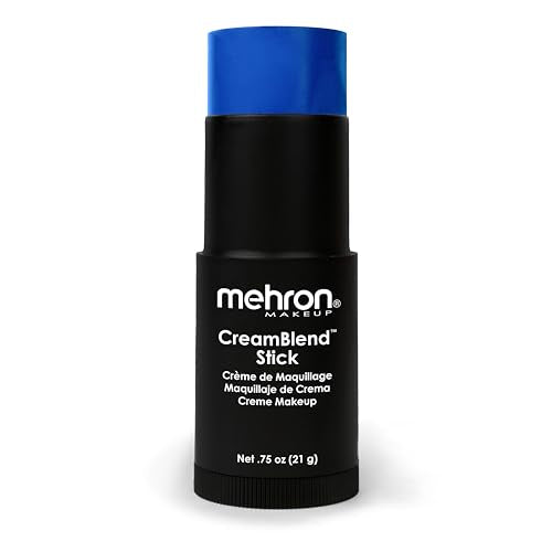 Mehron CreamBlend Stick Blue - Cream Face & Body Paint 0.75 oz