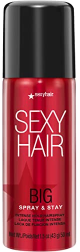 SexyHair Big Spray & Stay Hairspray - Extreme Hold & Shine, 72-Hour Humidity Resistance