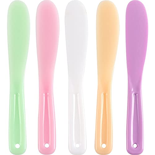 AKOAK Disposable Makeup Mixing Spoons 10 Pcs - Hygienic Cosmetic Spatulas for DIY Skincare & Makeup
