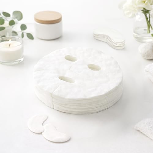 100PCS Natural Fiber Facial Mask Sheets for Hydrating Skin