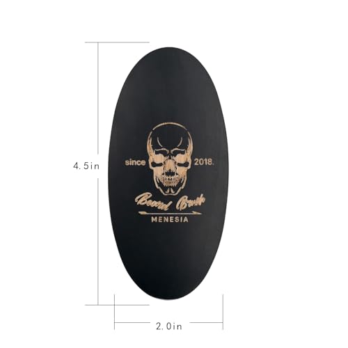Black Boar Bristle Beard Brush for Men - Travel Size & Soft