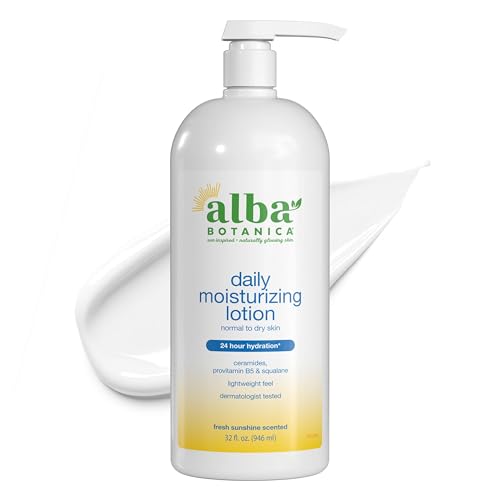 Alba Botanica Daily Moisturizing Body Lotion with Shea Butter, 32 Oz