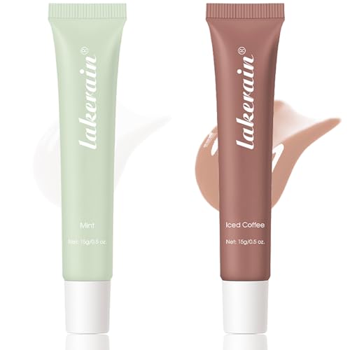 odkpoaaa Summer Lip Balm Set - Nourishing Glossy Lip Butter with Mint & Iced Coffee Shades for Women & Teens