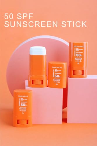 Bade Natural SPF 50 Clear Mineral Sunscreen Stick - Zinc Oxide & Plant Oils, 0.56 oz