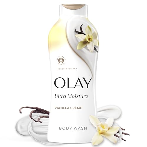Olay Ultra Moisture Body Wash Vanilla Creme 22oz for Soft Skin & Barrier Repair