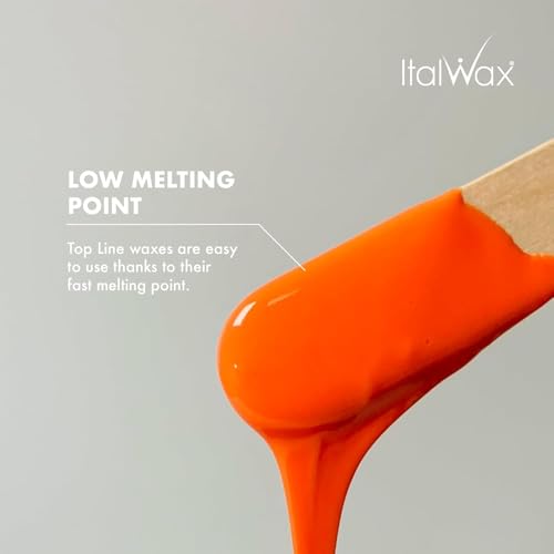 Italwax Top Line Coral Hard Wax Beads 1.65 lb (750 g) ? Creamy Strong Grip Wax for Bikini & Coarse Hair, Suitable for Sensitive Skin, Professional Use ? Made in Italy
