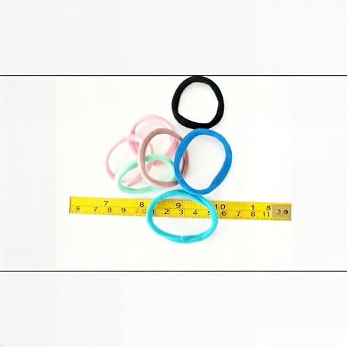 Terry Cloth Hair Ties for Women, 50 Pack Multicolor Scrunchies
