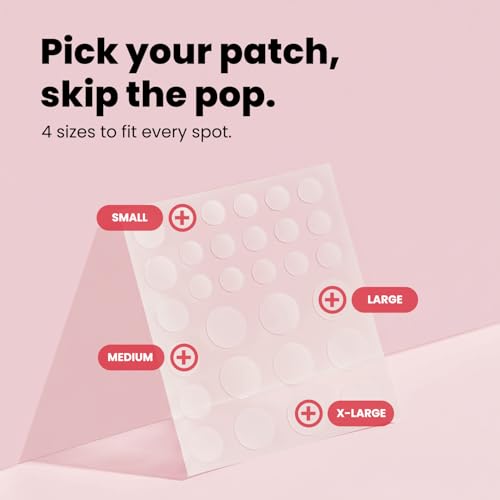 Hydrocolloid Acne Patches - 90 Vegan Pimple Patches with BHA & Tea Tree Oil