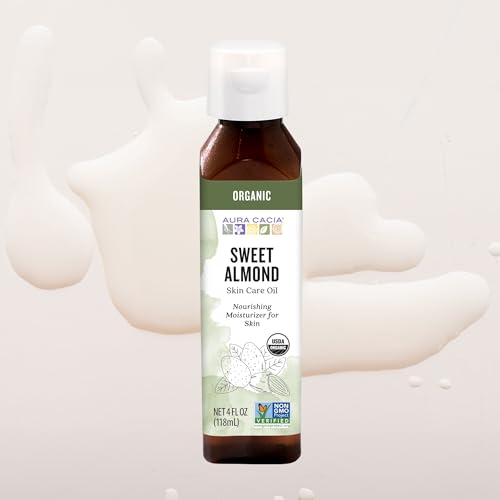 Aura Cacia Organic Sweet Almond Skin Care Oil - 4 oz