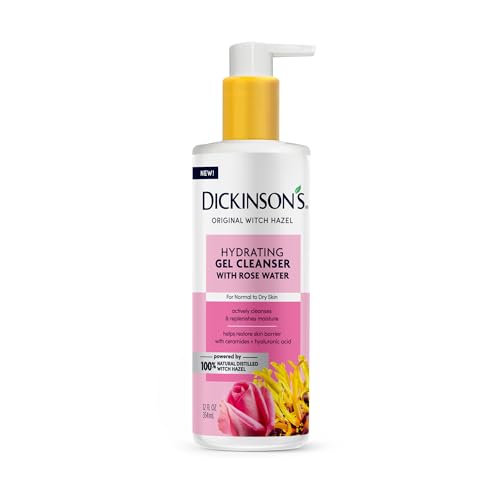 Dickinson's Hydrating Witch Hazel Facial Cleanser with Rose Water - 12 Fl Oz