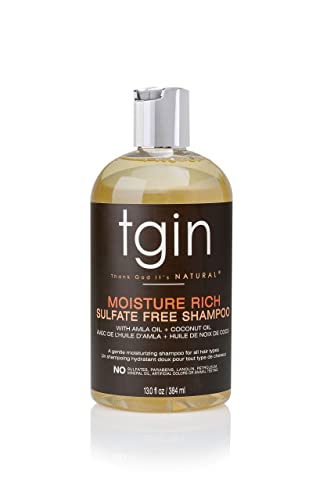 tgin Moisture Rich Sulfate Free Shampoo for Natural Hair - 13 Oz