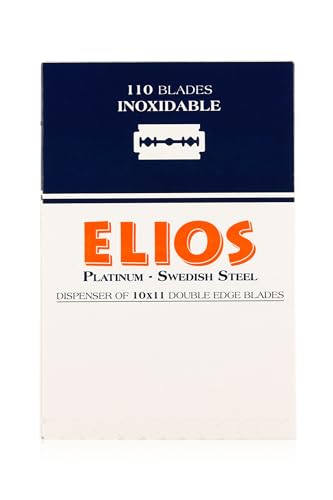 Elios Double Edge Razor Blades - 100 Premium Stainless Steel Blades for Shaving & Barber Use