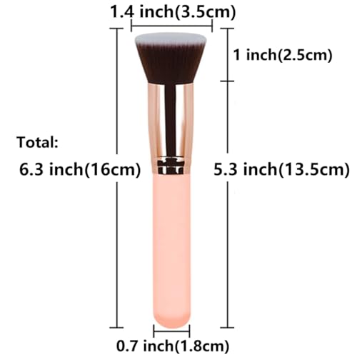 Reazana Kabuki Brushes Set - 2pcs Soft Synthetic Makeup Brushes