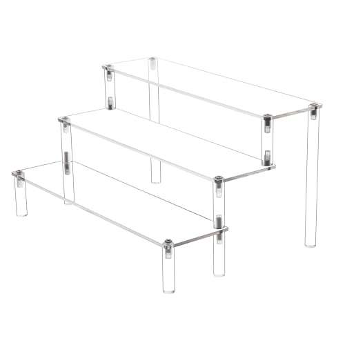 3-Tier Clear Acrylic Cupcake Stand for Elegant Displays