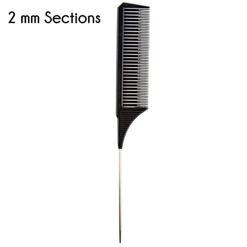 Highlighting Combs Set of 4 for Hair Coloring & Balayage - Black - Salon Supply Co