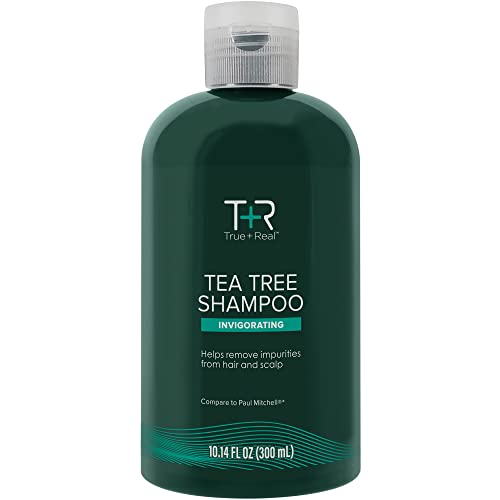 True+Real Tea Tree Shampoo - Invigorating Scalp Care, 10.14 oz
