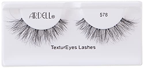 Ardell TexturEyes 578 Black False Lashes - Pack of 2 (Medium Length)