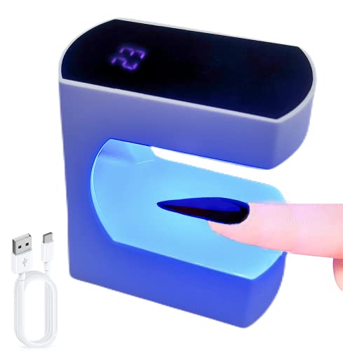 Lishumei 24W UV LED Nail Lamp for Gel Nails, Portable USB Manicure Dryer with Timer