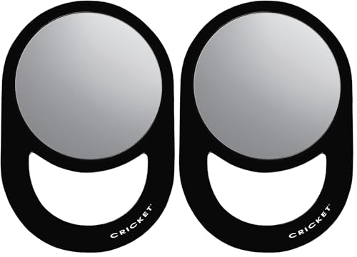 Cricket Oval Handheld Styling Mirror - 6.75" Professional Salon Tool (2 Pack)