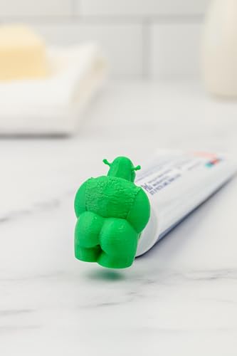 Shrek TubeCapz Funny Toothpaste Topper with 2 Adapters for Crest & Colgate Tubes (Shrek) - USA Made