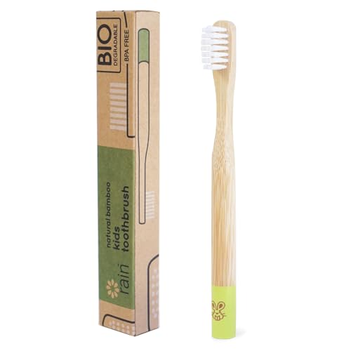 Rain Organic Bamboo Baby Toothbrush - Extra Soft, BPA-Free, Eco-Friendly