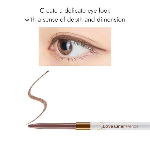 LoveLiner Pencil Eyeliner, Smudge-Proof Quick-Dry Formula, Ash Brown