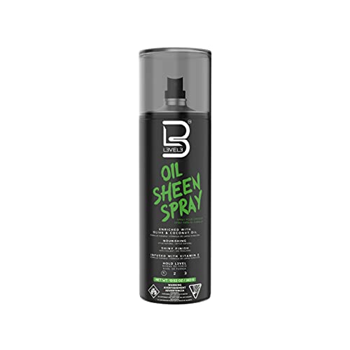 L3 Level 3 Oil Sheen Spray - Lightweight Shine with Vitamin E & Oils